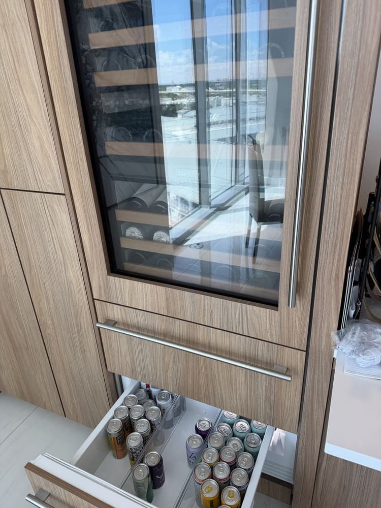 Built-in wine cooler and beverage center service call on W Azeele St, Tampa, FL 33609