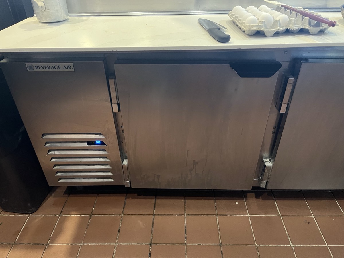 Commercial under-counter refrigerator repair, Tampa