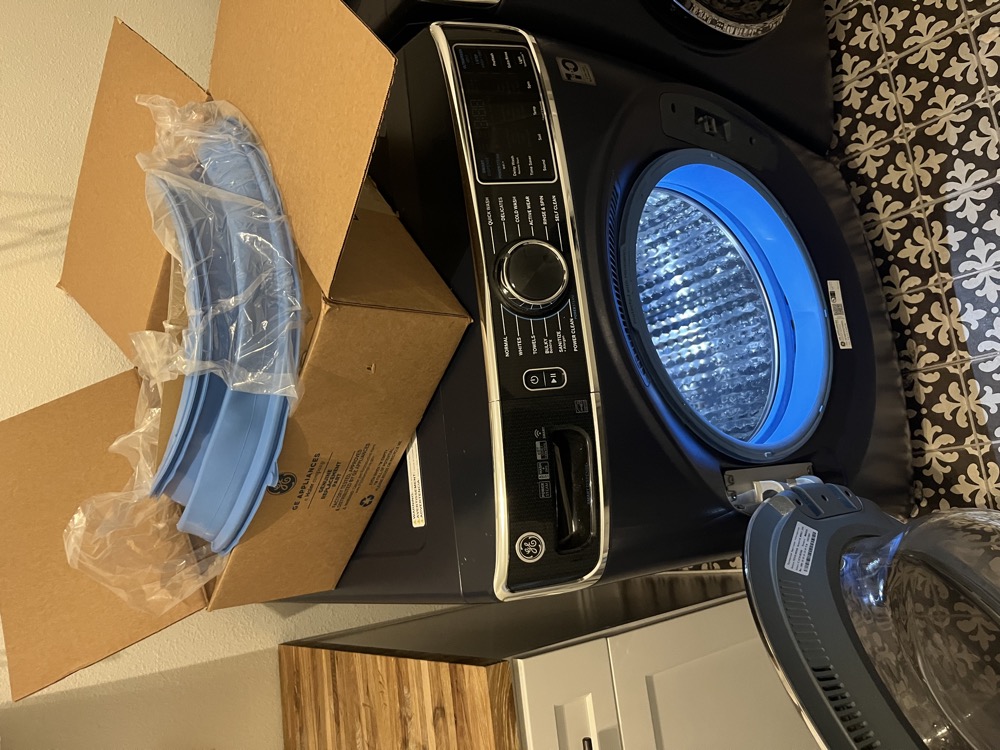 GE top-load washer drum, Tampa repair