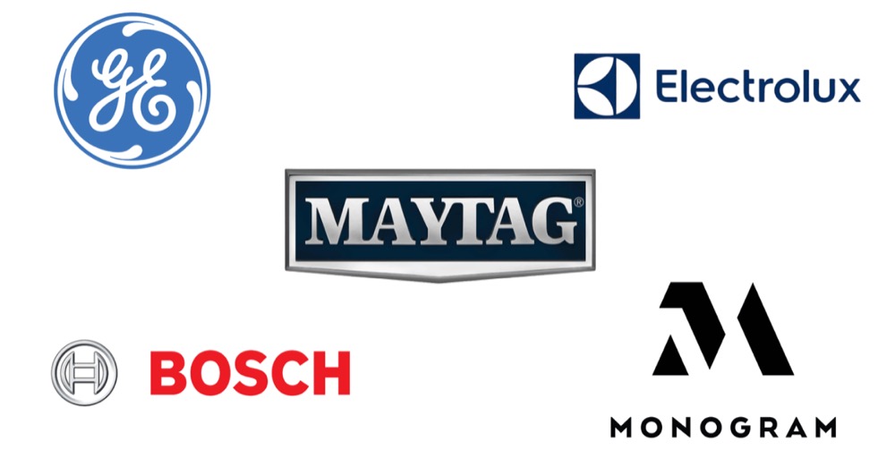 GE, Electrolux, Maytag, Bosch and GE Monogram appliance brands we repair in Tampa Bay